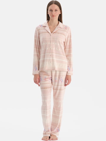 Dagi Пижама в Ярко-розовый: спереди