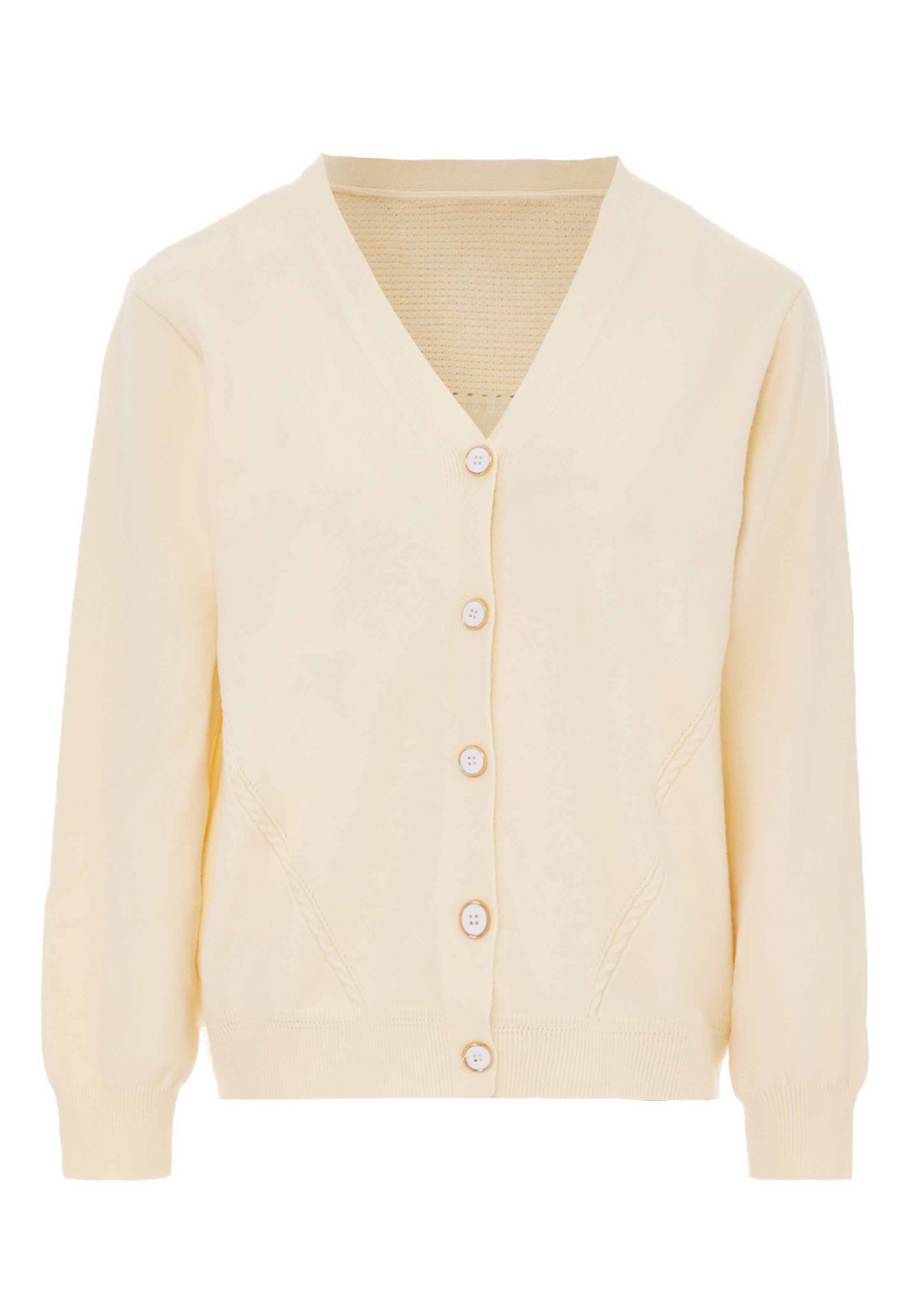 YASANNA - Casaco de malha em branco: frente