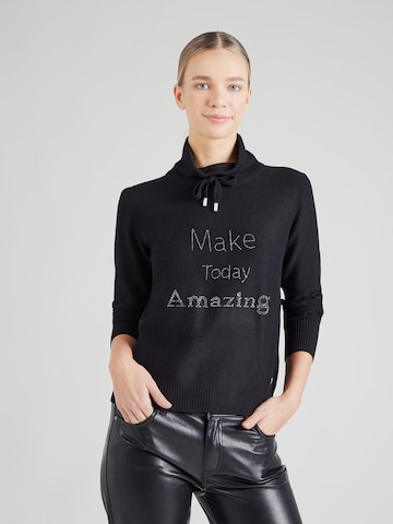 Pullover 'Ra44na' di ZABAIONE in nero: frontale