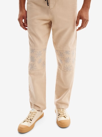 Desigual Loosefit Broek in Beige