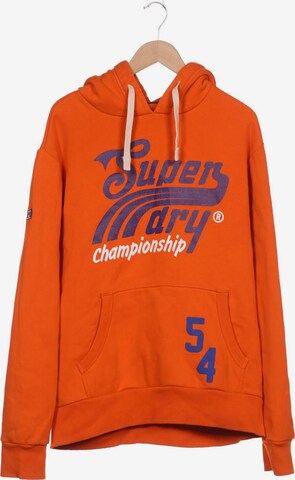 Superdry Sweatshirt & Zip-Up Hoodie in XXXL in Orange: front