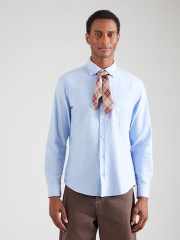 OLYMP - Ajuste regular Camisa de negocios en azul: frente