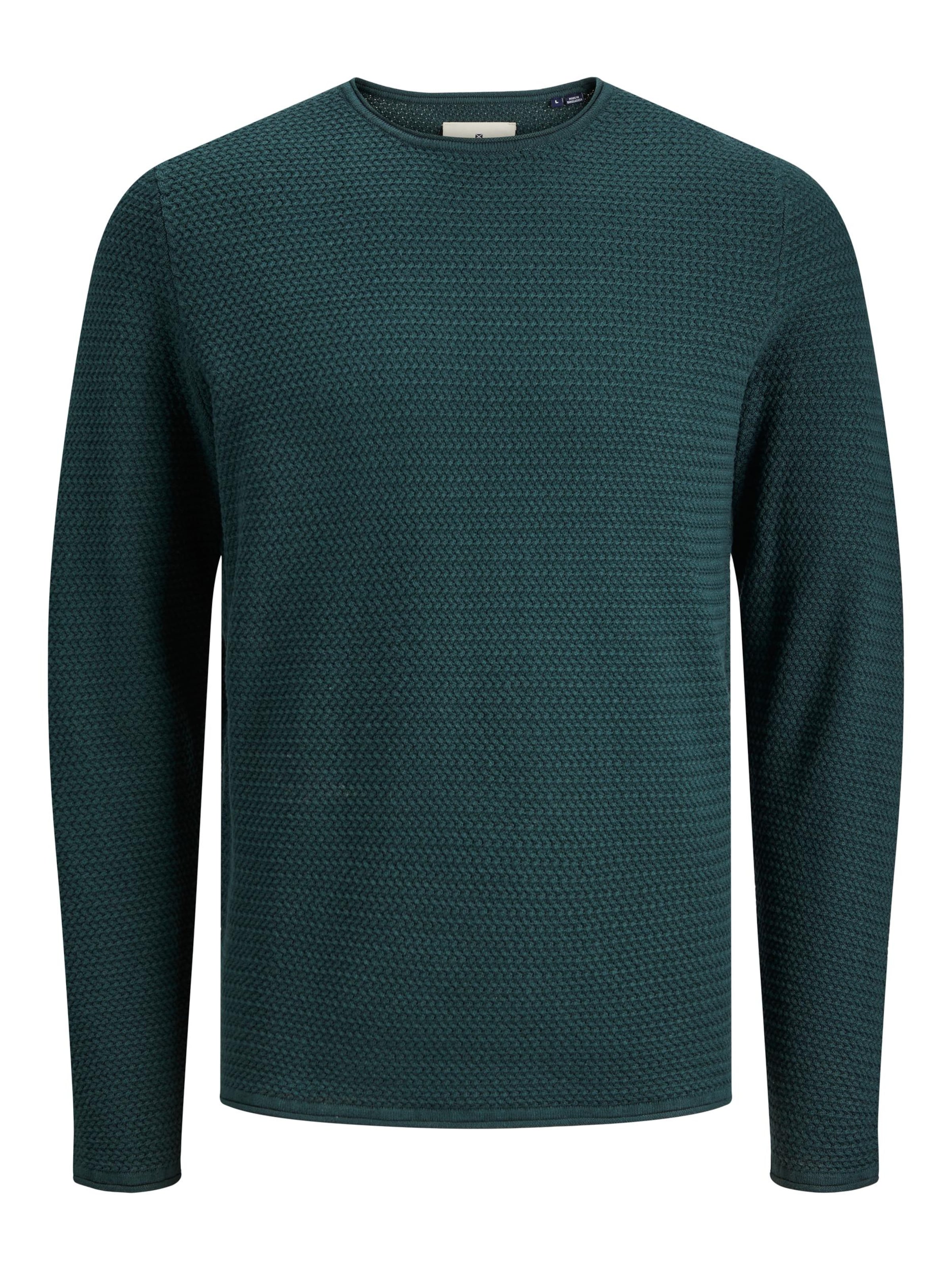 JACK JONES Sweater BLUMIGUEL in Fir ABOUT YOU