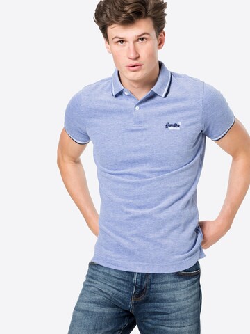 T-Shirt Superdry en bleu : devant