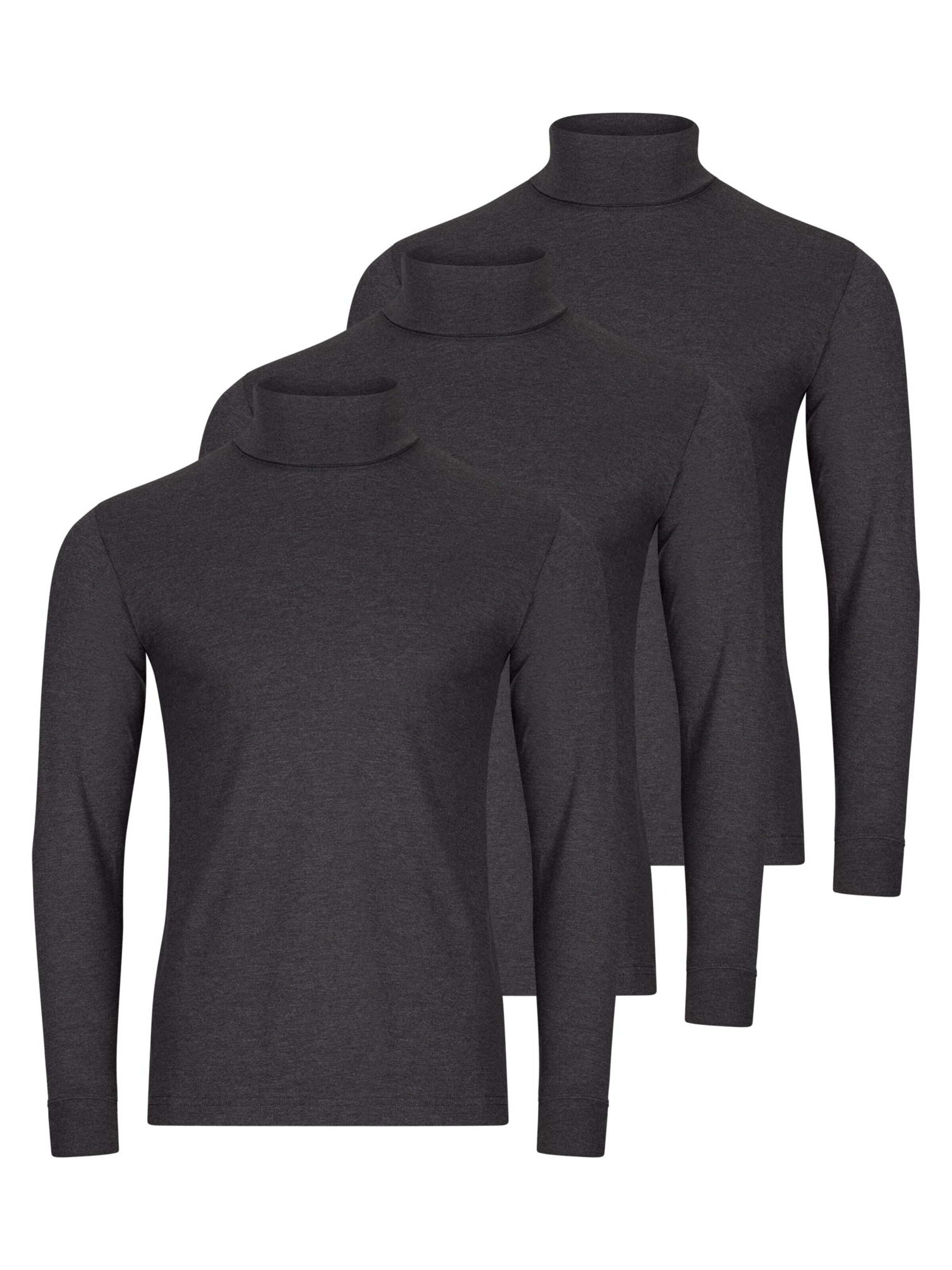 Ragman Shirt 'Basic' in Grey: front