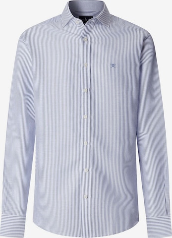 Hackett London Regular fit Button Up Shirt 'Ess' in Blue: front
