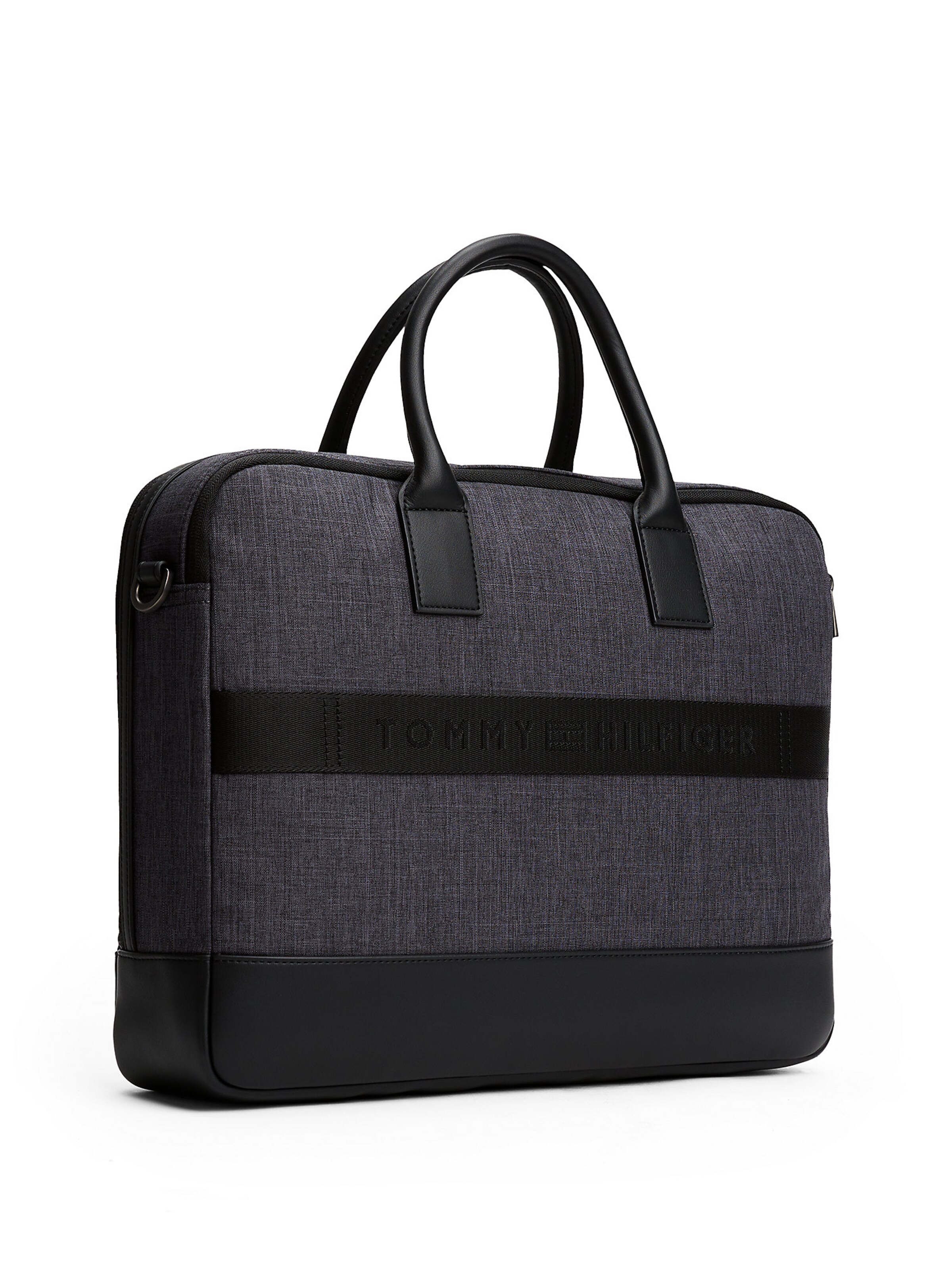 TOMMY HILFIGER Laptoptasche in Grau