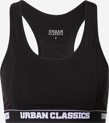 Urban ClassicsBustier Grudnjak - crna boja: prednji dio