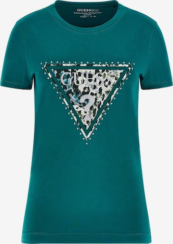 GUESS T-Shirt in Grün: Vorderseite