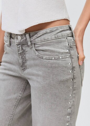 MANGO Wide leg Jeans 'Stones' in Grey