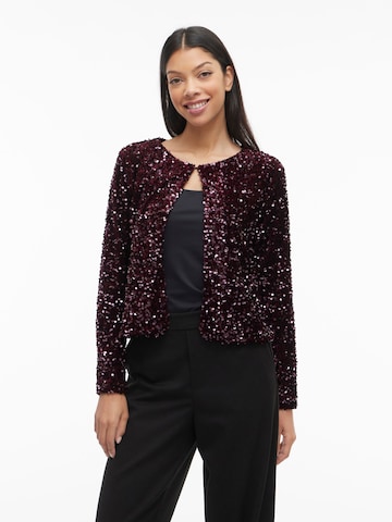 Cardigan 'VIFAITH' VILA en rouge : devant