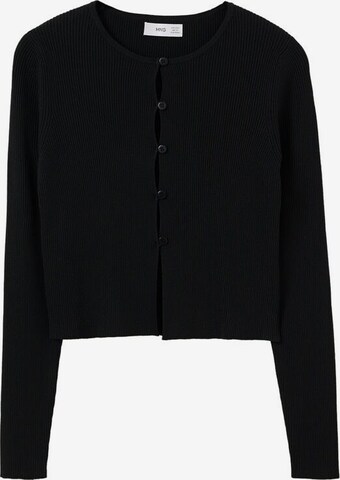 Cardigan 'Gruyer' MANGO en noir : devant