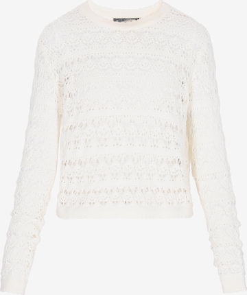 DreiMaster Vintage Pulover 'Vintage' | bela barva: sprednja stran