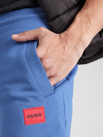 HUGO Конический (Tapered) Штаны 'Doak' в Синий