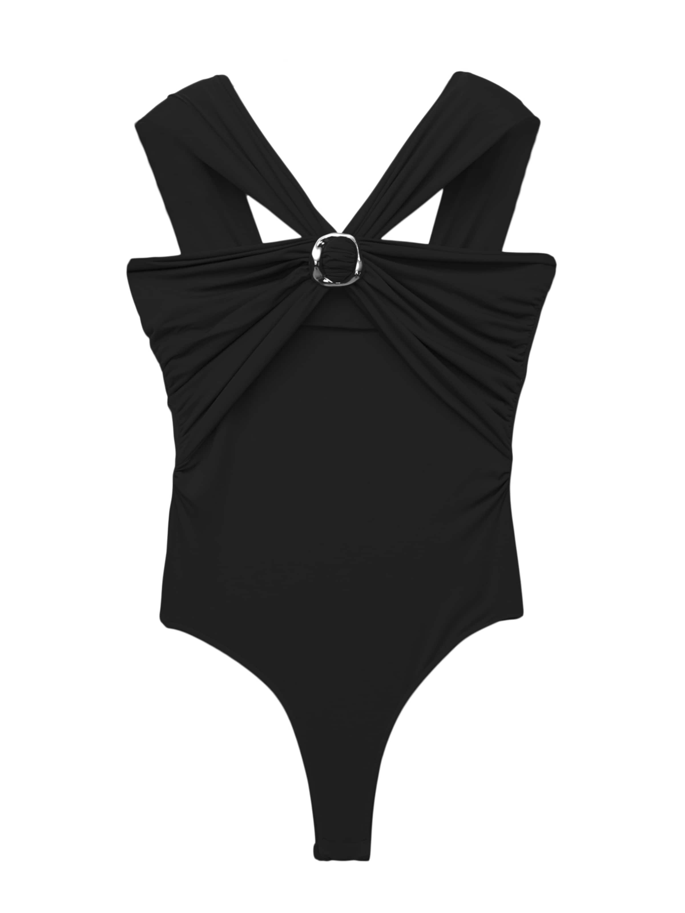 Pull&Bear Shirtbody i sort, Produktvisning