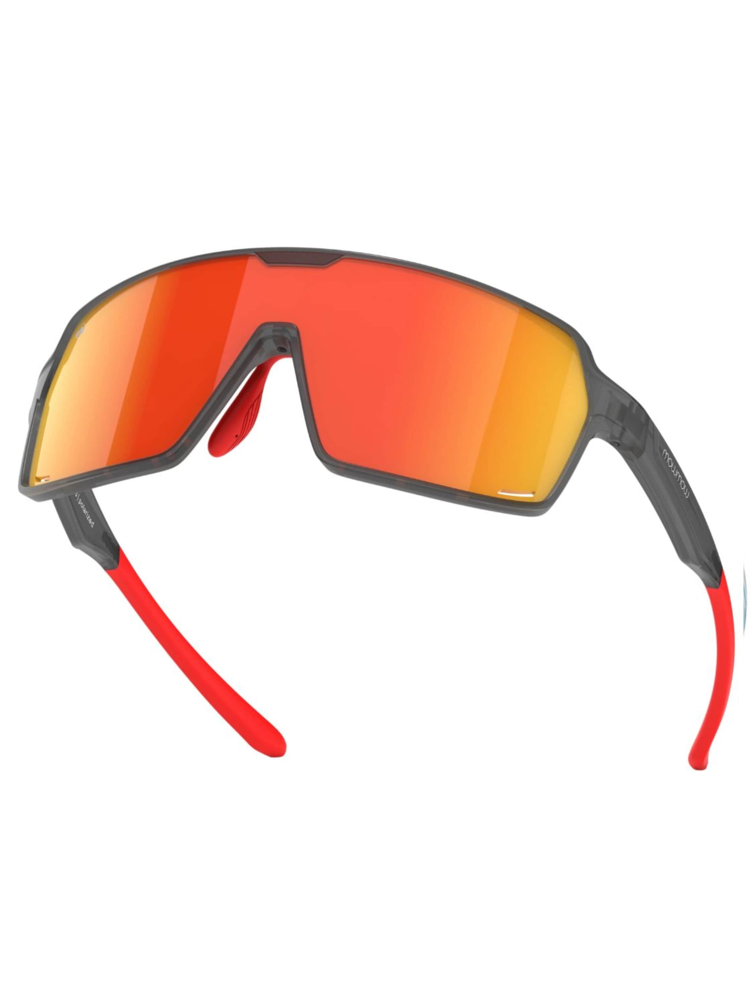 Lunettes de soleil sport 'MowMow Titan Sunglasses - Sports Glasses - Cycling Glasses - Men - Women' Mowmow en orange : devant