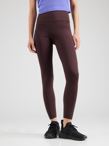 On Skinny Workout Pants in Red: front