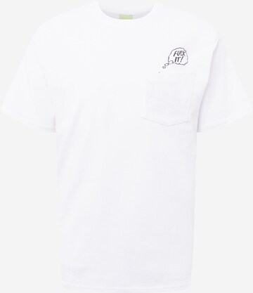 T-Shirt 'IN THE POCKET' HUF en blanc : devant