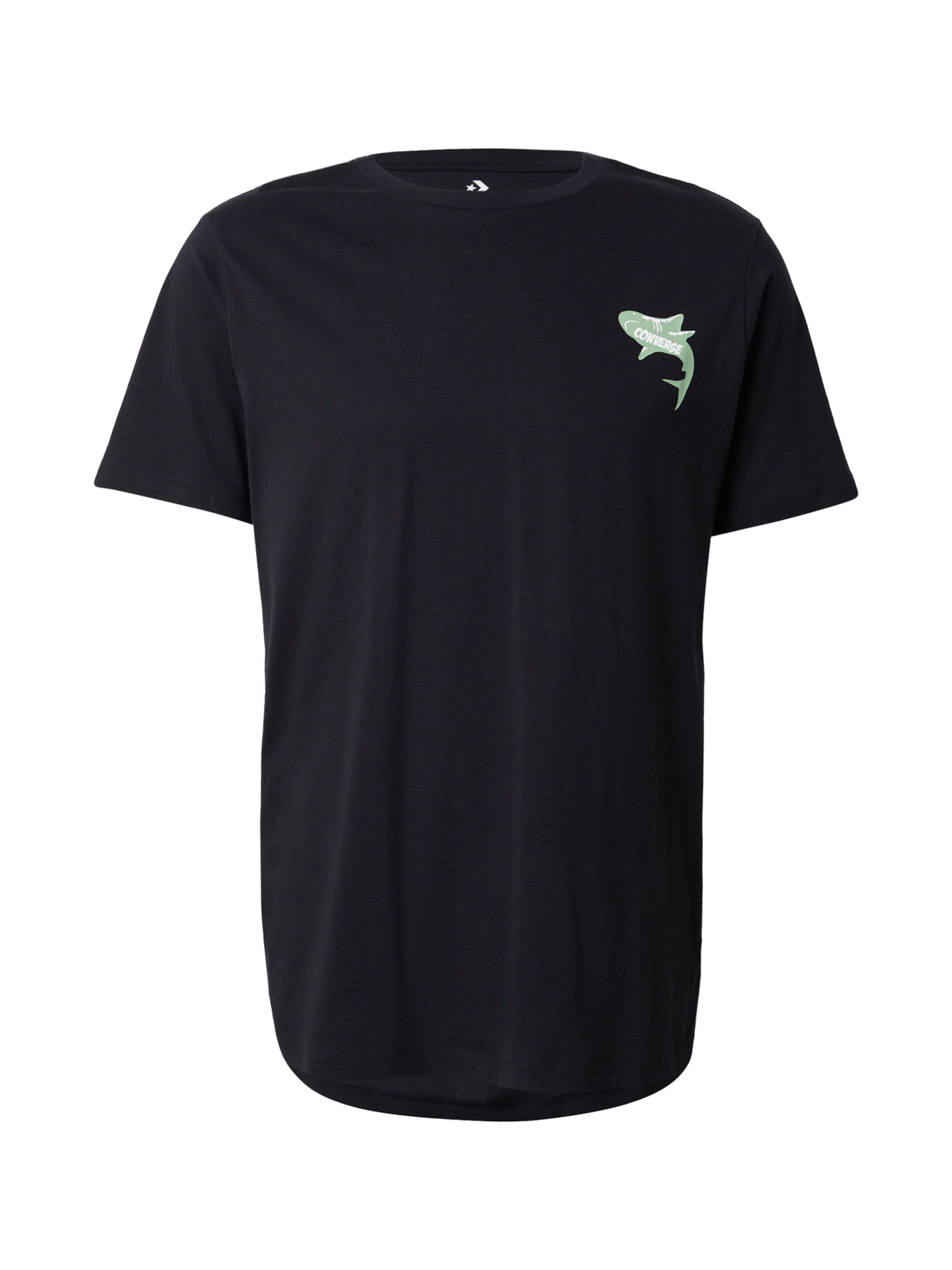 CONVERSE Футболка 'COMIC' в Черный: спереди