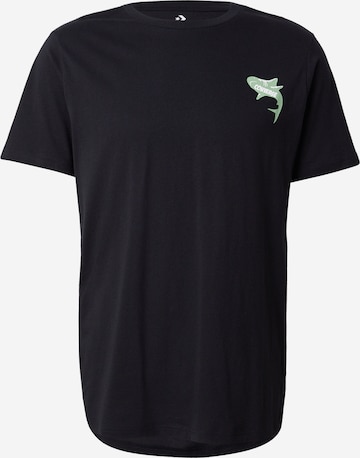 juoda CONVERSE Marškinėliai 'COMIC': priekis