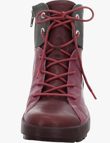 THINK! Lace-Up Ankle Boots 'Comoda' in Red