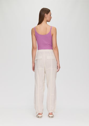 QS Wide leg Cargobroek in Beige