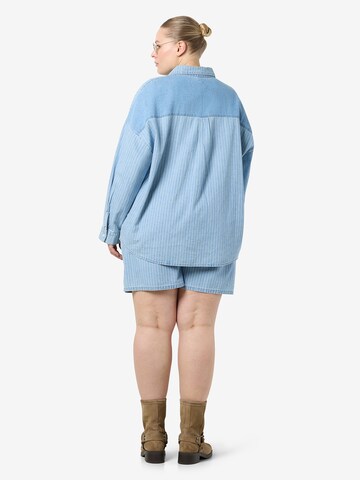 Noisy May Curve Blouse 'NMKATRI' in Blue