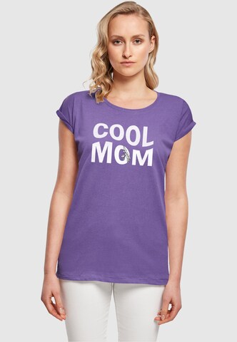 Maglietta 'Mothers Day - Cool Mom' di Merchcode in lilla: frontale