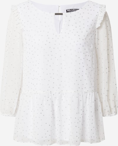 Dorothy Perkins Bluza 'Billie Black Label' | srebrna / bela barva, Prikaz izdelka