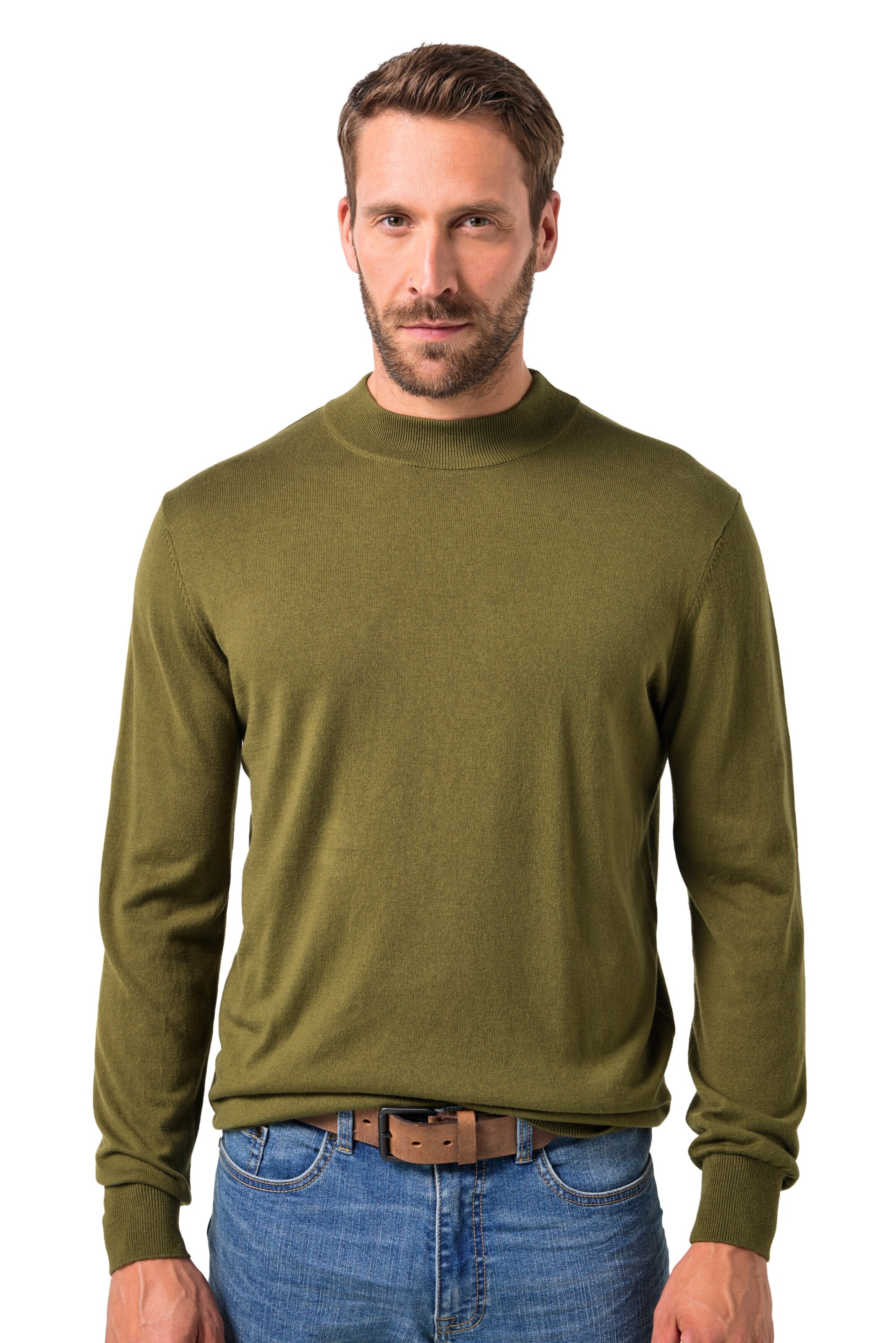 JP1880 Pullover in Grün: Vorderseite