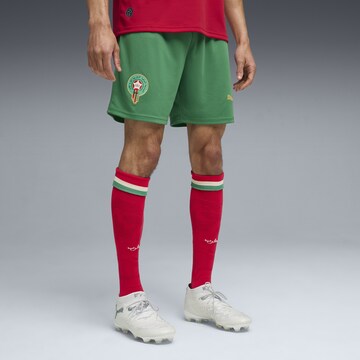 PUMA Regular Workout Pants 'Marokko' in Green: front