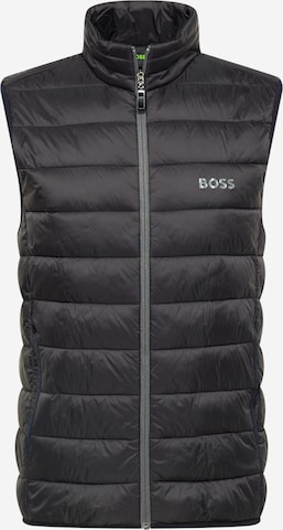 BOSS Green Bodywarmer 'Thor' in Zwart: voorkant