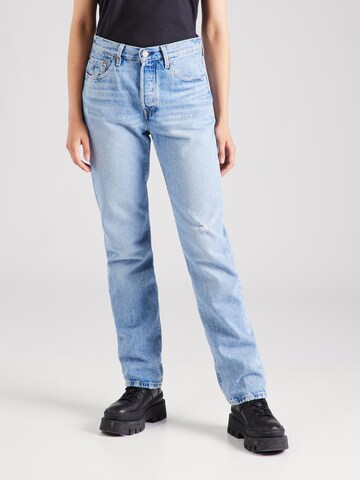 LEVI'S ® Slimfit Jeans '501 Jeans For Women' in Blauw: voorkant