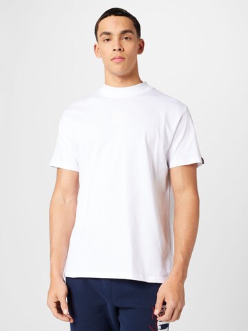 ALPHA INDUSTRIES Shirt in Wit: voorkant