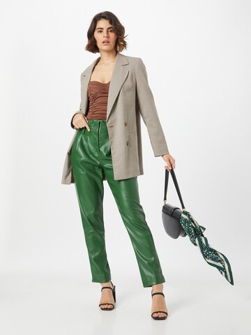 MEXX Regular Pleat-Front Pants in Green