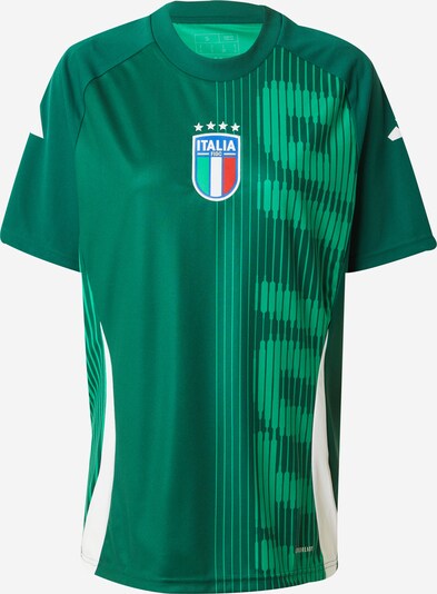 ADIDAS PERFORMANCE Sportiska stila krekls 'Italien Prematch EM24', krāsa - debeszils / zaļš / smaragda / balts, Preces skats