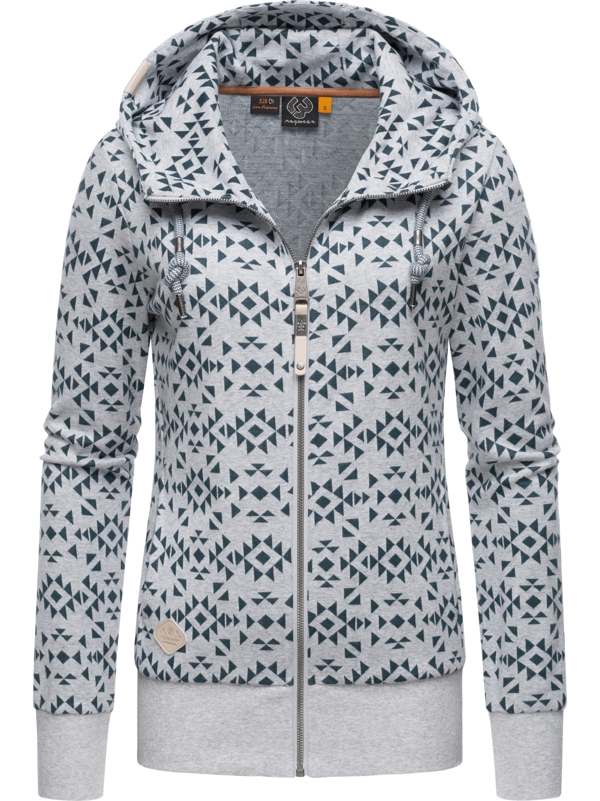 Veste de survêtement 'Cinda' Ragwear en gris : devant