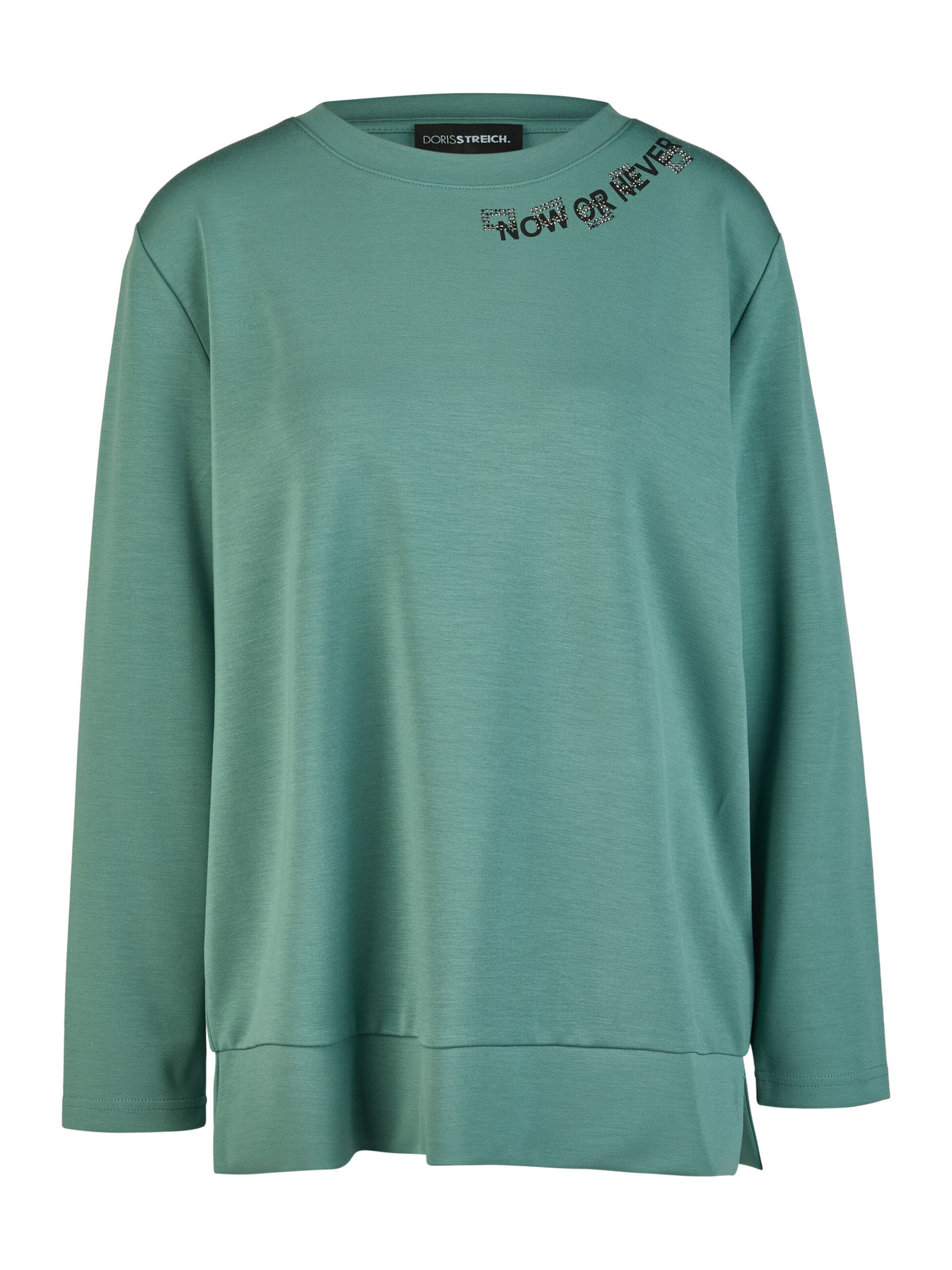 Sweat-shirt Doris Streich en vert : devant