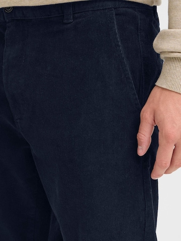 Kronstadt Regular Chino trousers ' KSEbben ' in Blue