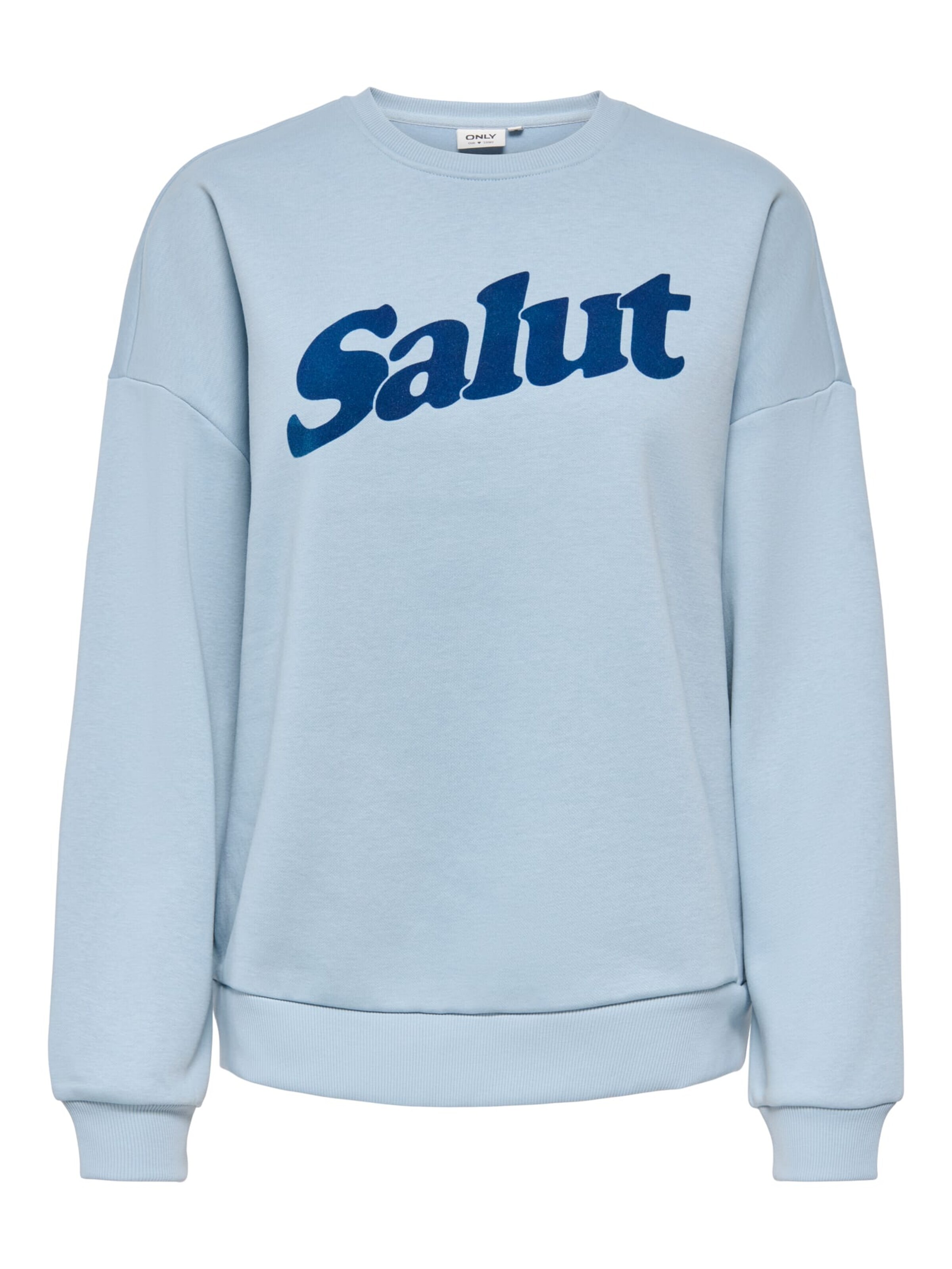 ONLY Sweatshirt 'Zalenta' in Blue: front