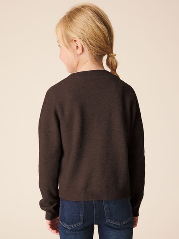Next Gebreid vest in Bruin
