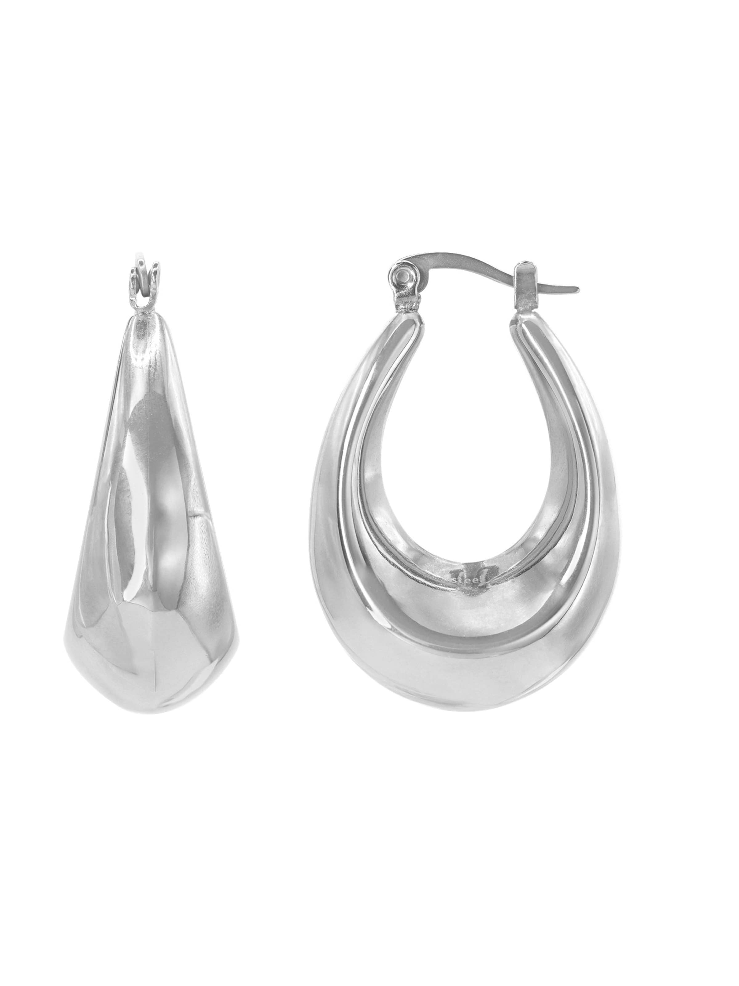 Heideman Ohrringe 'Vitus ' in Silber: Vorderseite