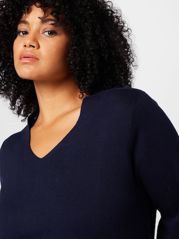 Tom Tailor Women + Pullover in Blau