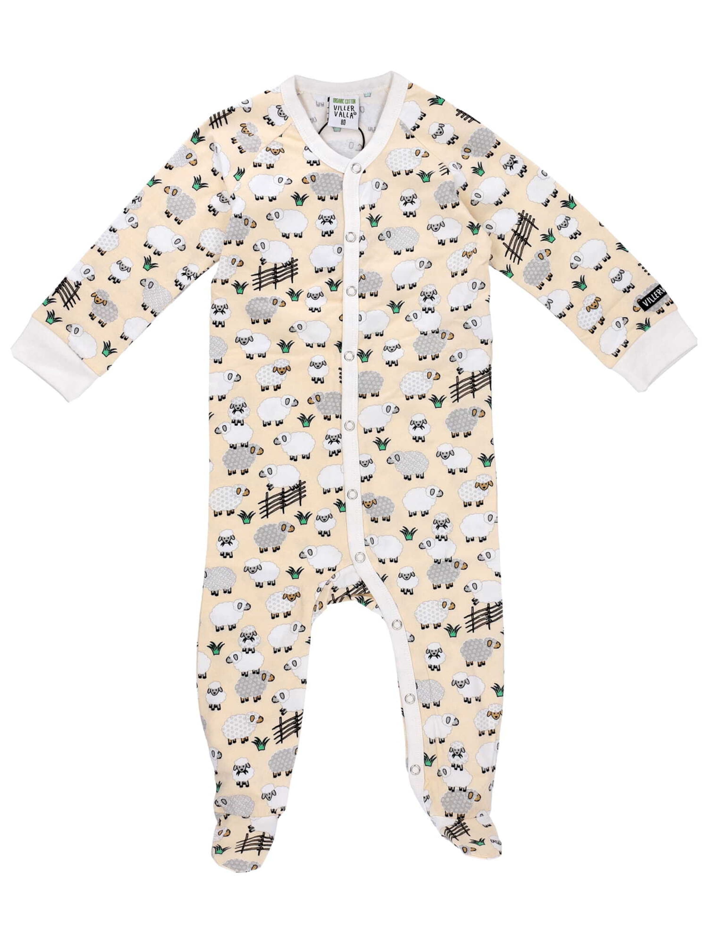 Villervalla Schlafanzug in Beige: Vorderseite