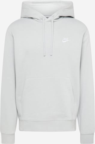 Sweat-shirt 'Club Fleece' Nike Sportswear en gris : devant