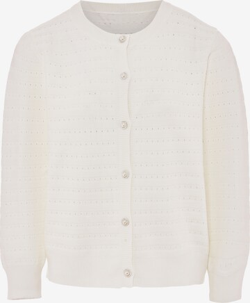 Cardigan SANIKA en blanc : devant