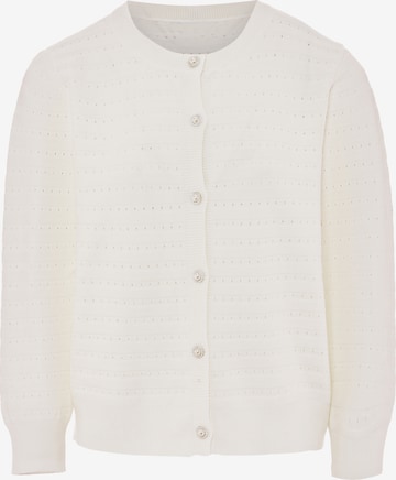 SANIKA Knit Cardigan in White: front