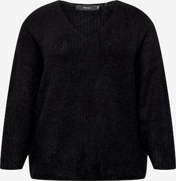 Vero Moda Curve Sweater 'Julie' in Black: front
