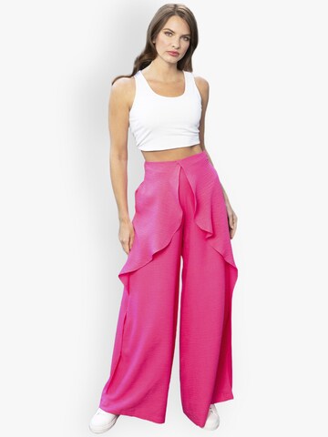 HotSquash Wide Leg Hose in Pink