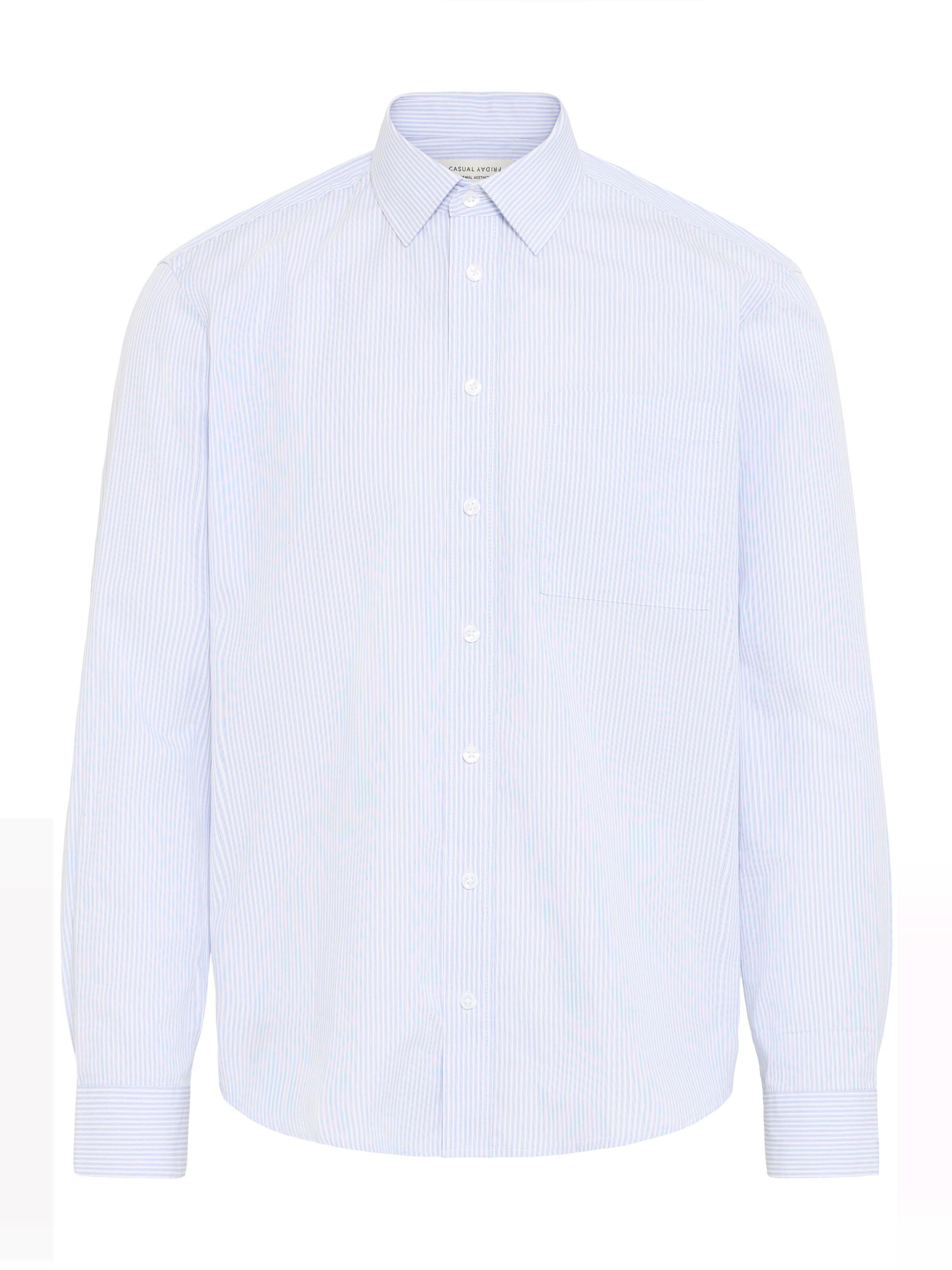 Casual Friday Regular fit Overhemd ' CFBjörn ' in Wit: voorkant